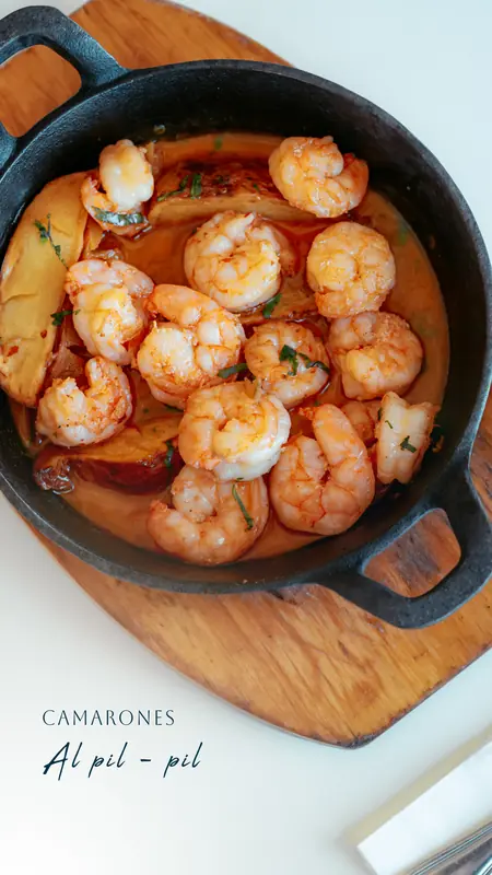 Camarones al pil-pil